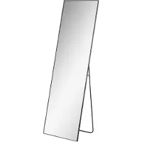 BellaFurn Grand miroir mural sur pied - Couleur : Noir - Dimensions : 50 x 2 x 161,5 cm