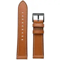 StarTech.com Bracelet en cuir pour montre connectée - Realme Watch S/S Pro - Bracelet de remplacement - Boucle à épingle - Unisexe - Marron