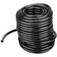 OEM Tuyau d'arrosage en PVC souple, 50 mètres - Système d'irrigation goutte à goutte - Noir - Durable et résistant au vieillissement - Arroseur automatique pour jardin - Longueur : 50 mètres