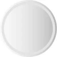 vidaXL Miroir de salle de bain LED, transparent, diamètre 60 cm, en verre trempé
