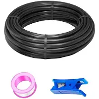 OEM Tuyau pneumatique de 20 mètres, en polyuréthane - Diamètre extérieur de 10 mm - Diamètre intérieur de 6,5 mm - Livré complet avec coupe-tube et ruban de téflon