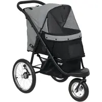 BellaFurn Porte-bébé pour petits chiens et chats | Couleur : Gris | Dimensions : 58 x 100 x 100 cm