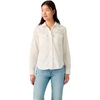 Levi's Heritage Western Eyelet Long Sleeve Shirt Blanc S Femme