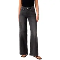 Levi's 318 Tailored Wide Leg Jeans Noir 32 / 32 Femme