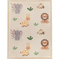 Tapis.fr Tapis pour enfant lavable Emilio beige 120x160 cm