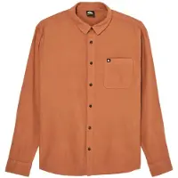 Quiksilver Motherfly Solid Long Sleeve Shirt Marron XL Homme
