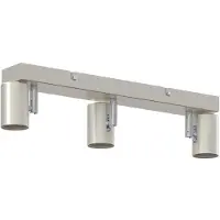 vidaXL Projecteur de plafond avec spots Nickel 38 x 6,5 x 11,5 cm Métal