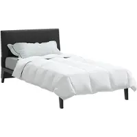 vidaXL Couverture d'hiver 135 x 220 cm, garnissage en duvet, couleur blanche, respirante
