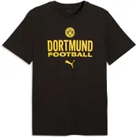 Puma Bvb Borussia Dortmund Culture Short Sleeve T-shirt Noir XL Homme