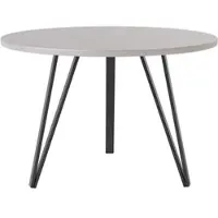 Idohome - Table basse ronde RIO, diamètre 67 cm, couleur : noir/cachemire