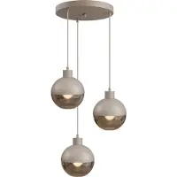 Masterlight Lampe pendante de conception Opera Terra beige clair 3 Ø 35 cm