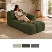 Miuform Picco, fauteuil relax, une place, angle droit, couleur vert forêt
