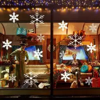 Decords Set avec des flocons de neige, modèle 037-001 – Taille des flocons de neige : 18 cm