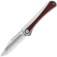 Kizer Cutlery Couteau pliant Melody S35VN, Gray Aluminum & Panama Rosewood, Satin