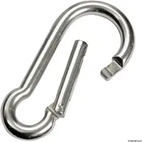 Osculati Mousqueton Avec œillet Et Fermeture Affleurante Acier Inoxydable 5 Mm