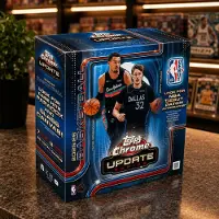 Topps Boîte Mega de la série Chrome NBA Update 2025-26 (en anglais)