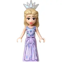 LEGO Minifigurine Glinda - Mini-poupée, robe lavande, couronne (wck027) – neuve