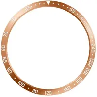 StarTech.com Lunette de protection pour Galaxy Watch 8 44 mm - Acier inoxydable - Échelle de vitesse - Résistante aux rayures - Or rose