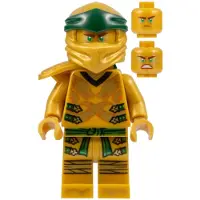 LEGO Minifigurine Lloyd (Ninja d'or) - Série Legacy, tête en or perlé (njo0584)