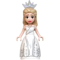 LEGO Minifigurine Glinda - Mini-poupée, robe blanche, jupe ample (wck029) – neuve