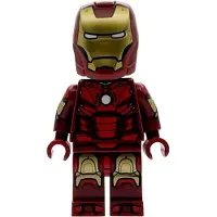 LEGO Minifigurine Iron Man - Armure Mark 3, bras imprimés (sh1097) – neuve