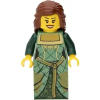 LEGO Minifigurine : Princesse verte – Château (cas503) – neuve