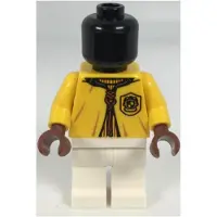 LEGO Mannequin pour figurines, robe jaune de Quidditch, emblème de la maison Hufflepuff (hp258) – neuf