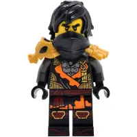 LEGO Minifigurine Cole - Dragons Rising, tunique avec bretelle et pendentif (njo0970)