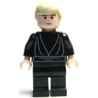 LEGO Minifigurine Luke Skywalker - Couleur beige clair, tunique noire (sw0083) – neuve