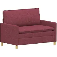 vidaXL Ensemble de canapés, 2 pièces, tissu bordeaux