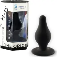 Silexd Plug Premium en Silicone Noir Small Modèle 2 (7,2 x 3,4 cm) 1 pc(s) Dilatateur Anal
