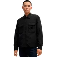 HUGO Eselio 10261114 Long Sleeve Shirt Noir M Homme