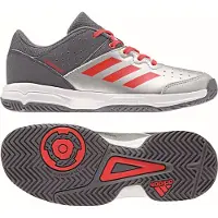 Adidas BB6345, Handball, Unisexe, Gris, Métallique, Rouge, Argenté, Blanc, Enfant, Uni, 36,7 (36 2/3)