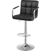 Markenlos Chaise de bureau réglable avec siège pivotant, confortable et stable - Chaise de bureau avec tabouret de bar, assise pivotante.