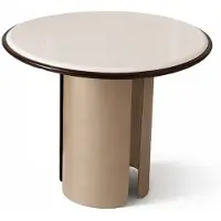 Xl Moebel Gmbh Tables d'appoint beige, tables rondes, table de salon, meubles design