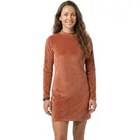 Billabong Everleigh Mock Long Sleeve Dress Marron L Femme