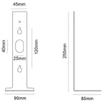 SG ARMATUREN Fixation murale LB23