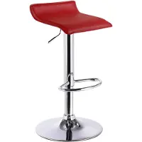 BellaFurn Tabouret de bar réglable en similicuir, couleur bordeaux, dimensions 39x38,5x63-83 cm