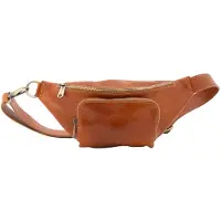 I Fratelli Firenze Sac de voyage pour hommes en cuir véritable, avec bandoulière réglable, fabriqué en Italie