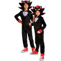 Disguise Sonic 3 The Movie Shadow Classic Junior Costume Noir 7-8 Years Enfants