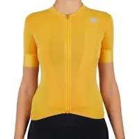 Sportful Monocrom Short Sleeve Jersey Jaune XL Femme