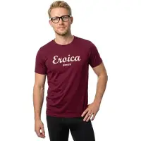 Santini Eroica Cipressi Short Sleeve T-shirt Rouge 2XL