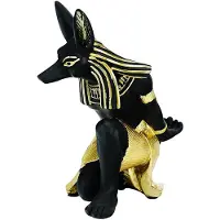 Jojomino Casier à vin en résine Anubis Dieu Casier à vin Figurines Moderne Égypte Chien Miniatures Statues Animal Intérieur Maison Bureau Décor Sculpture