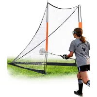 Vevor But de Crosse Portable 1,8x2,1x1,8 m Cage de Lacrosse avec Filet et Sac de Transport Pratique Configuration Facile Matériels d’Entraînement dans l’Arrière-Cour Jardin Parc Extérieur pour Jeunes