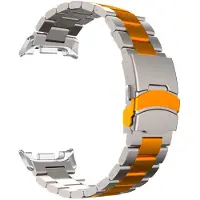 StarTech.com Bracelet en acier inoxydable - Samsung Galaxy Watch Ultra 2 - Bracelet métallique - Fermeture à boucle - Unisexe - Orange titane