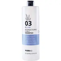 Pūring PRING PR 03 Shampooing revitalisant et restructurant pour cheveux bouclés, 1000 ml
