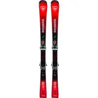Rossignol - Packs (skis + fix) - Skis de piste - Hero Athlete SL Pro 128-149 + NX7 2027 en Bois - Taille Enfant 135 cm - Rouge