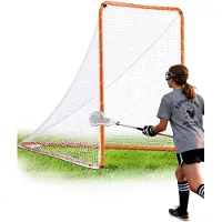 Vevor But de Crosse Portable 2,1x1,8x1,8 m Cage de Lacrosse avec Filet et Sac de Transport Pratique Configuration Facile Équipement d’Entraînement dans l’Arrière-Cour Jardin Parc Extérieur pour Jeunes