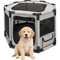 Relaxdays Parc pour chiots (Tente pour chiens)