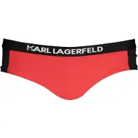 Karl Lagerfeld Femmes, Short de bain, Maillot de bain pour femme, rouge, Rouge, (XS)